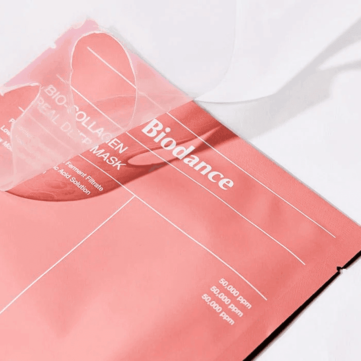 Mascarilla Facial de Biocolágeno - Hidratación Profunda y Blanqueamiento